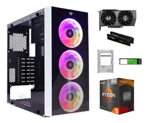 Pc Gamer Rtx 3060 Ryzen 5600g Ram 16gb Ddr4 480 Ssd, 2 Tb