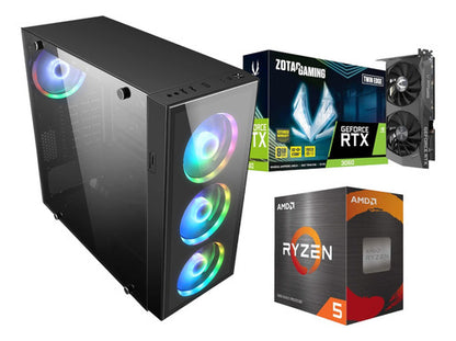 Pc Gamer Rgb Rtx 3060 8gb Ryzen 5 Ram 32gb Ssd 1tb 80+