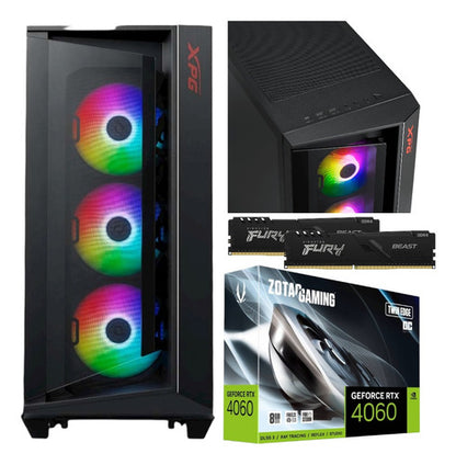 Pc Gamer Rtx 4060 Ryzen 5 Ram 32gb Ddr4 1 Tb Ssd 80+ B550m 32 Gb