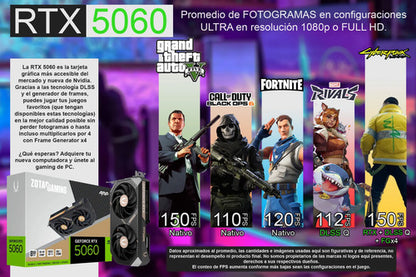Kit Pc Gamer Blaze Ryzen 7 Rtx5060 Teclado Ratón Audífonos 1 Tb 32 Gb Nvidia Rtx5060