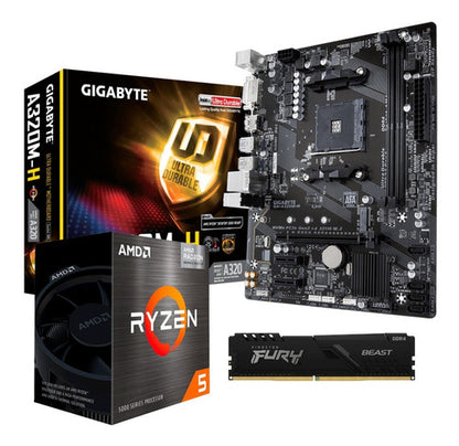 Kit Actualizacion Pc Amd Ryzen 5600g Ram 8gb Ddr4 A320 16 Gb