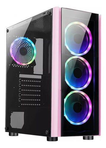 Pc Gamer Rgb Ryzen7 5700g Rtx 3050 6gb 32gb Ram Ssd 1tb Rosa 32 Gb