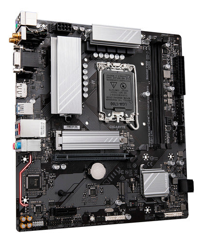 Tarjeta Madre Gigabyte B760m G Ax Lga 1700 2x Ddr5 2x M.2 Pcle 4.0 Wifi 6e Bt 5.3 Micro Atx Negro
