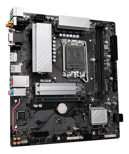 Tarjeta Madre Gigabyte B760m G Ax Lga 1700 2x Ddr5 2x M.2 Pcle 4.0 Wifi 6e Bt 5.3 Micro Atx Negro