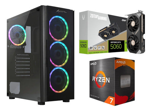 Pc Gamer Rtx 5060 Cpu Ryzen 7 Ram 32gb Ddr4 1tb M.2 Rtx 5060 1 Tb 32 Gb 5060