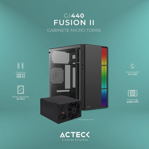 Pc Escritorio Rapida Intel Cpu Ram 8gb Ddr4 500gb Ssd J4125 8 Gb