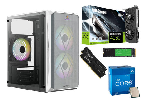 Pc Gamer Rtx 4060 Cpu Intel I5-12400f Ram 32gb 1tb Nvme Ssd 32 Gb