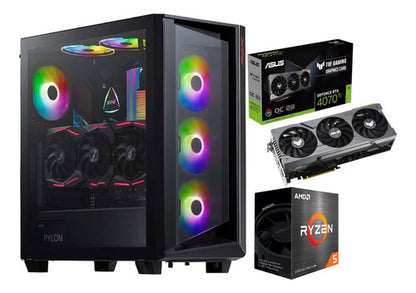 Pc Gamer Rgb Ryzen 5 5600x Rtx 4070 Ti Ram 32gb 1tb Ssd  32 Gb