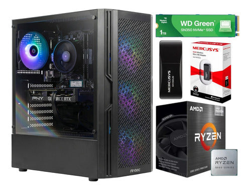 Pc Gamer Ryzen 5 5500 1 Tb M.2 Ssd 32gb Ddr4 Ram Rtx 3050 32 Gb