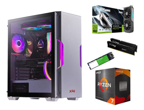 Pc Gamer Rtx 4070 Super Ryzen 7 Ram 32gb Ddr4 1 Tb Starker 32 Gb