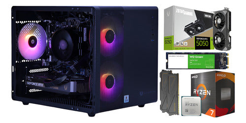 Pc Gamer Rtx 5050 Ryzen 7 5700g 8 Core 1tb M.2 Ram 32gb Ddr4 1 Tb 32 Gb 5050 8gb