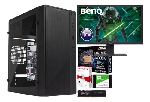 Kit Pc De Escritorio Intel Cpu Ram 8gb Ddr4 Ssd + Monitor 8 Gb