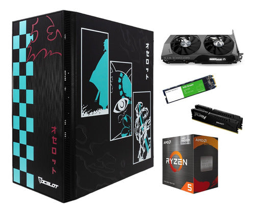 Pc Anime Gamer Rtx 3060 Cpu Ryzen 7 Ram 32gb 1tb M.2 Wifi 16 Gb