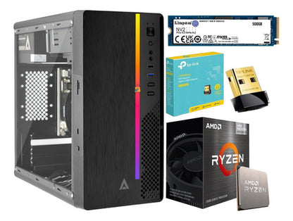 Pc Gamer Cpu Amd Ryzen 5600g Ram 16gb Ddr4 500gb Con Monitor 16 Gb
