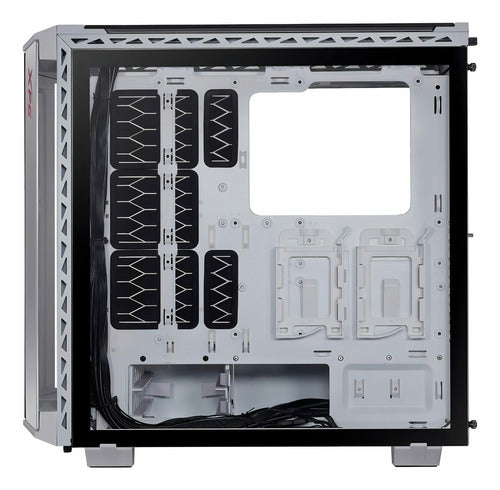 Gabinete Adata Xpg Battlecruiser Argb Vidrio 4 Ventiladores Color Blanco