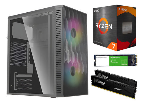 Pc Gamer Ryzen 7 5700g 8 Core Ram 32gb Ddr4 1 Tb Ssd Wi-fi