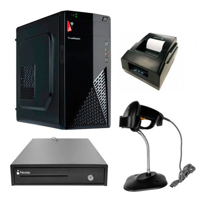 Kit Con Pc Para Punto De Venta Cpu Intel 8gb Ram 240 Gb Ssd