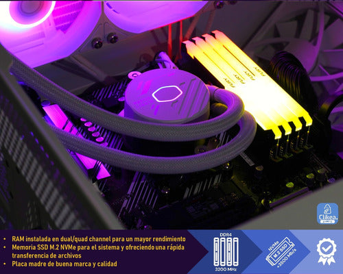 Pc Gamer Diseño 'kyuubi' Rtx 5050 Ryzen 7 Ram 32gb 1tb M.2 1 Tb 32 Gb Nvidia Rtx 5050