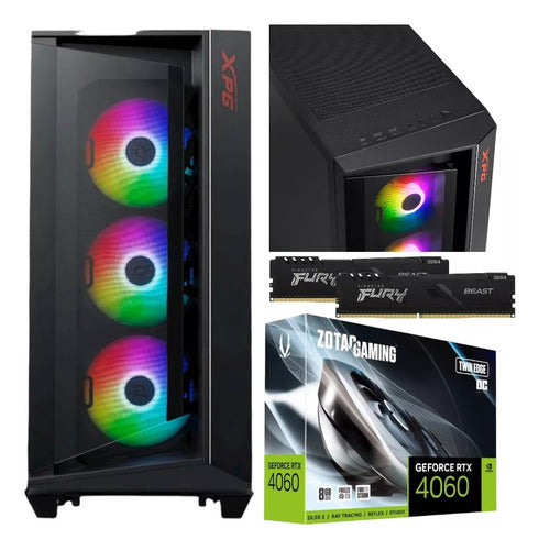 Pc Gamer Rtx 4060 Ryzen 7 Ram 16gb Ddr4 1 Tb Ssd 80+ 16 Gb