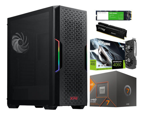 Pc Gamer Rtx 4060 Ryzen 7 8700g Ai 32gb Ddr5 1tb Ssd M.2 32 Gb