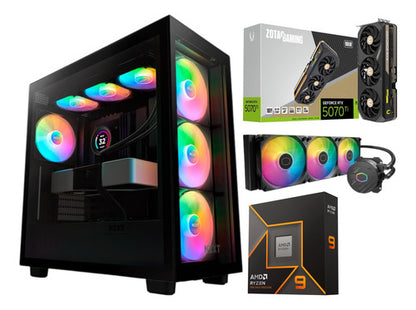 Pc Gamer Ryzen 9 9900x Rtx 5070 Ti Ddr5 32gb 1tb Nvme 360mm 32 Gb