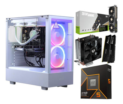 Pc Gamer Rtx 5070 Ryzen 5 9600x Ram 32gb Ddr5 1t M.2 H5 Nzxt 32 Gb
