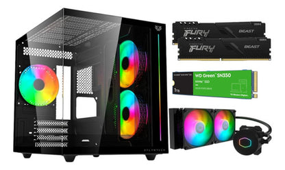 Pc Gamer Rtx 4060 Cpu Ryzen 7 5700x Ram 32gb 1tb Liquido 32 Gb 4060
