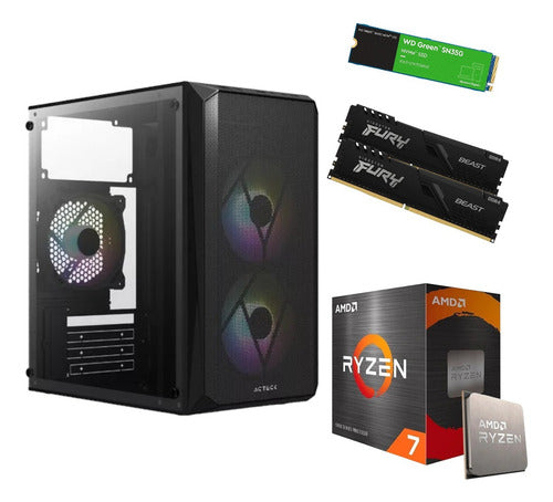Pc Gamer Gi630 Ryzen 7 5700g  Ram 32gb Ddr4 1 Tb Ssd Wi-fi 32 Gb