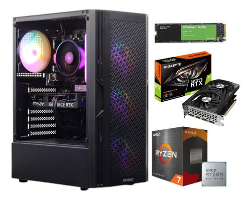 Pc Gamer Ryzen 7 5700g 2 Tb M.2 Ssd 32gb Ram Ddr4 Rtx 3050 32 Gb