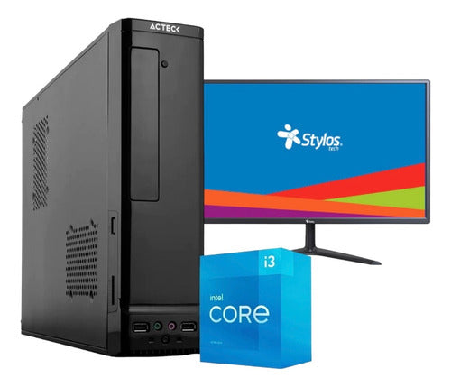 Pc Slim Intel Cpu Core I3 Ram 8gb 240gb Ssd Nvme Monitor 19 8 Gb