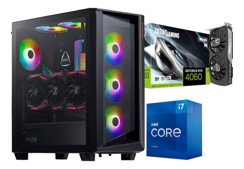Pc Gamer Moderna Rtx 4060 Intel Core I7 Ram 32 Gb 1 Tb 32 Gb