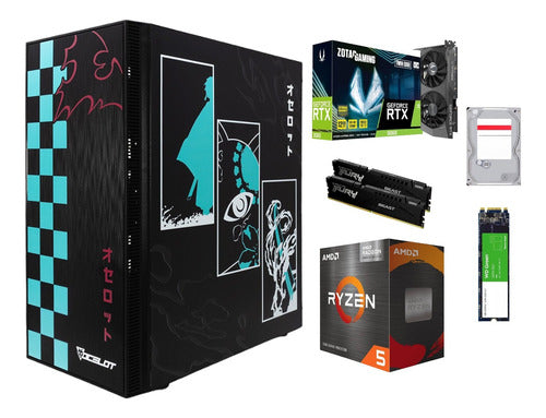 Pc Gamer Ryzen 5 Rtx 3060 Ram 16gb Ddr4 240 M.2 2 Tb Hdd 16 Gb