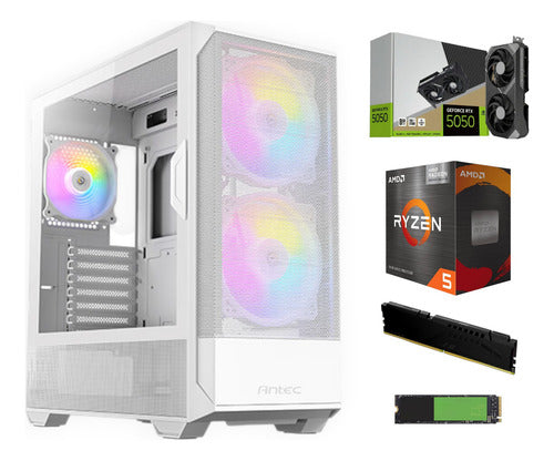 Pc Gamer 'shark' Ryzen 5 Rtx 5050 Ssd 1 Tb 16 Gb Ram 1 Tb 16 Gb Nvidia Rtx 5050