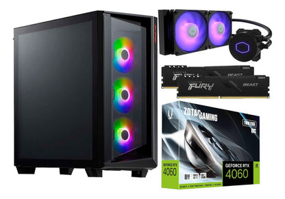 Pc Gamer Dieño Ryzen 7 Rtx 4060 Ram 32gb 1tb Ssd Enf Liquido 32 Gb