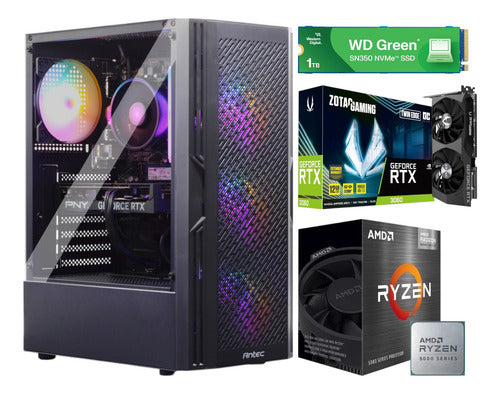 Pc Gamer Rtx 3060 Ryzen 7 Ssd 1 Tb M.2 32gb Ram Bluetooth 32 Gb