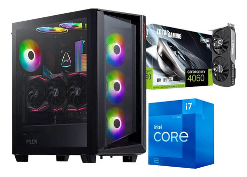 Pc Gamer Rtx 4060 Cpu Intel Core I7 Ram 32 Gb 1 Tb 32 Gb