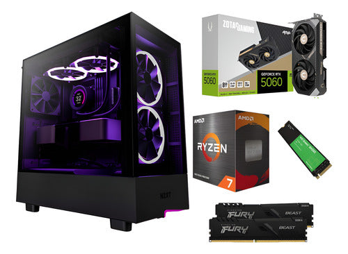 Pc Gamer H5 Elite Rtx 5060 Ryzen 7 5700g  1tb Nvme 32g Ram 1 Tb 32 Gb Rtx 5060