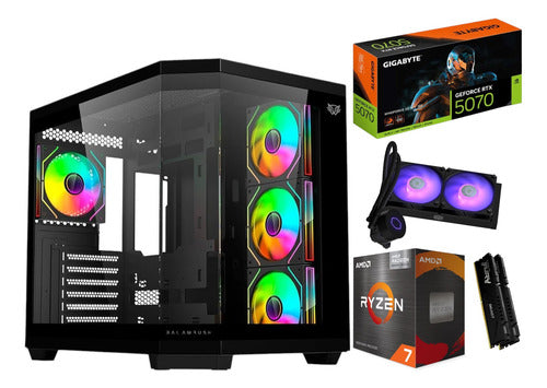 Pc Gamer Rtx 5070 Cpu Ryzen 7 5800x Ram 32gb Ddr4 1tb M.2 32 Gb