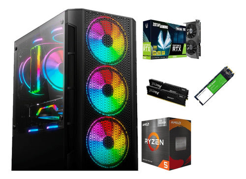 Pc Gamer Yeyian Rtx 3060  Ryzen 5 Ram 16gb Ddr4 1tb M.2 Wifi 16 Gb