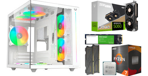 Pc Gamer Pro Rtx 5060 Cpu Ryzen 7 Ram 32gb Ddr4 1tb M.2 1 Tb 32 Gb Rtx 5060