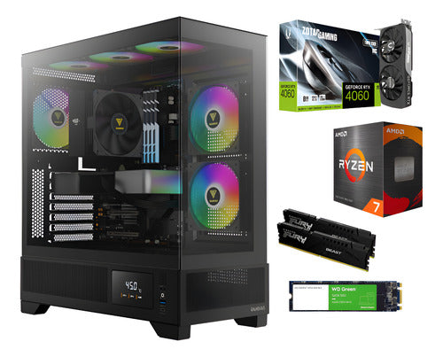 Pc Gamer Rtx 5060 Ryzen 7 Ram 32 Gb 1 Tb M.2 Atlas M1 32 Gb