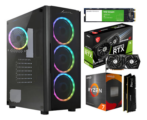 Pc Gamer Ryzen 7 5700g 1 Tb M.2 32gb Ram Rtx 3050 650w B550 1000 Gb 32 Gb Rtx 3050