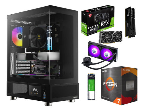 Pc Gamer Rtx 3050 Cpu Ryzen 7 Ram 32gb 1tb M.2 Con Liquida 32 Gb
