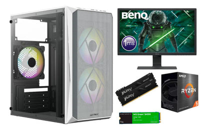 Combo Pc Amd Ryzen 5600g Ram 32gb 500gb Monitor 24 Y Teclado 32 Gb