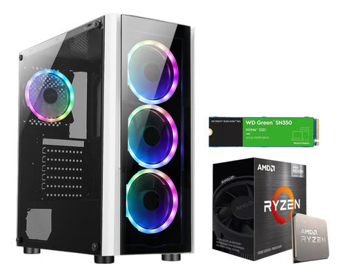 Pc Gamer Cpu Rgb Ryzen 5600g Ram 16 Gb Ddr4 2tb Radeon