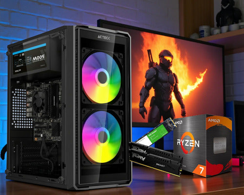 Pc Gamer Clikea Amd 5700g 16gb Ram Ddr4 1tb Ssd 1000 Gb 16 Gb Radeon Grafics