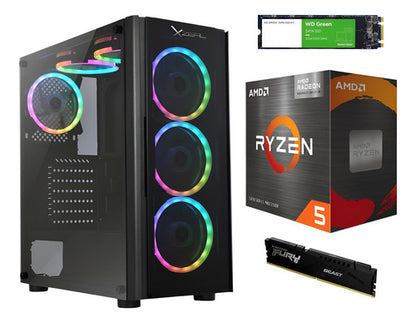Pc Gamer Rgb Ryzen 5600g Ram 16gb Ddr4 Ssd 512gb Fuente 80+ 16 Gb