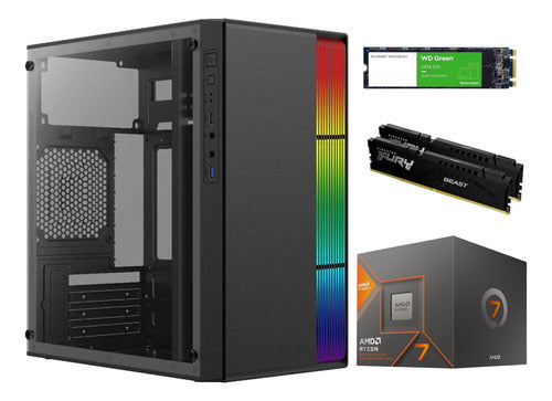 Pc Gamer Ryzen 5 8500g Ram 32gb Ddr5 1tb Ssd M.2 Wi-fi 32 Gb