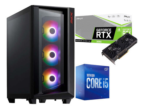 Pc Gamer Rtx 3060 Cpu Intel I5 Ram 16gb 1tb Nvme Ssd 4 Fan 16 Gb