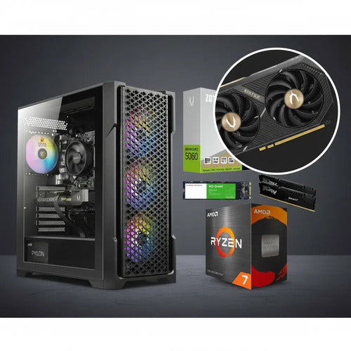 Pc Gamer Rtx 5060 Ryzen 7 Ram 32gb Ddr4 1tb M.2 Wifi 1 Tb 32 Gb Nvidia Rtx5060